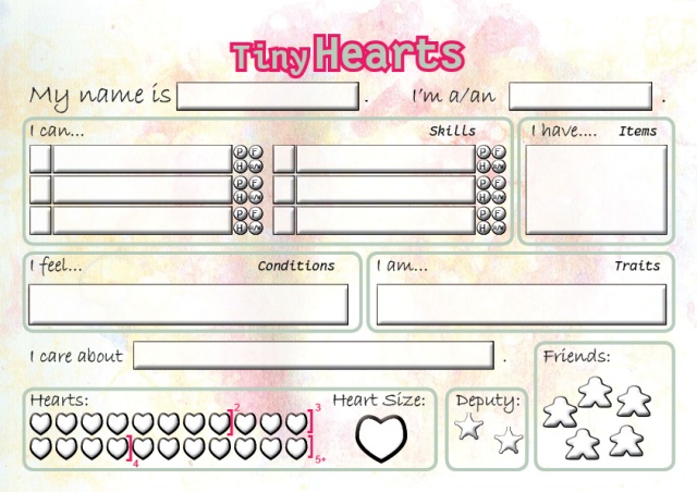 Tiny Hearts Character Sheet